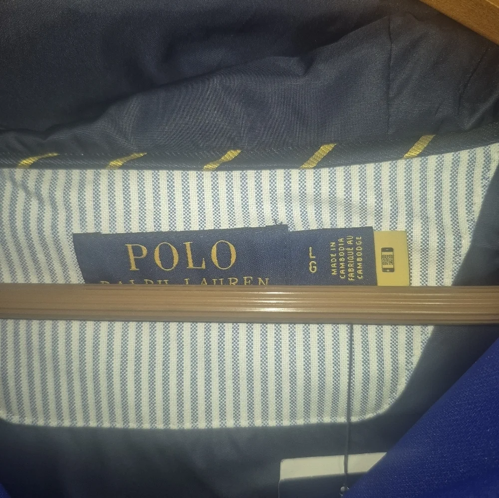 Polo RALPH LAUREN Lightweight Waterproof Seam-Sealed Hood Jacket Blue